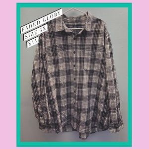 Flannel Button Up Shirt